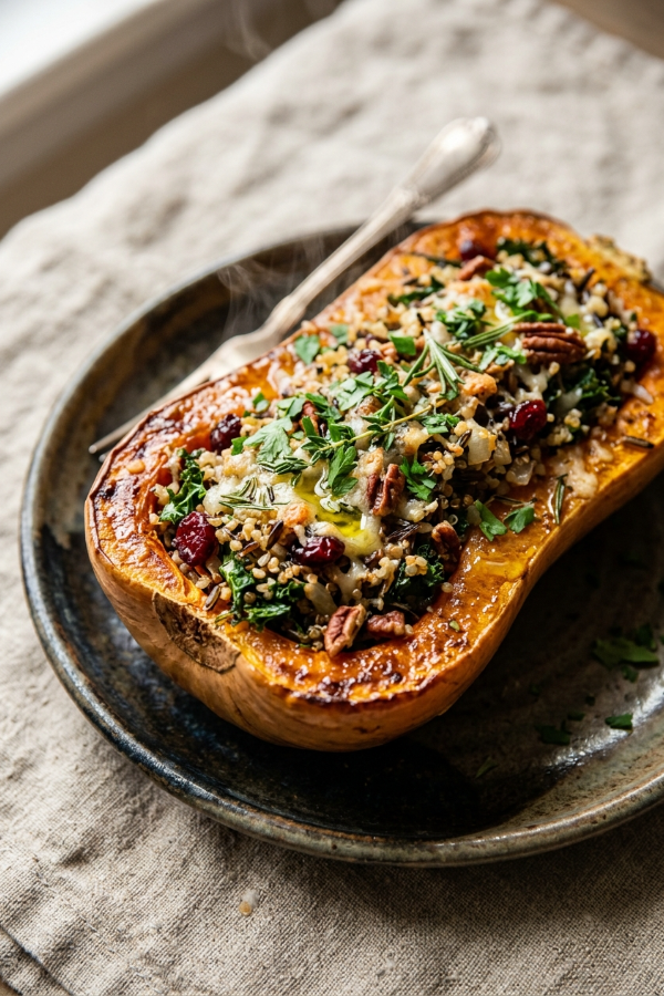 The Best Stuffed Butternut Squash (Easy & Healthy)